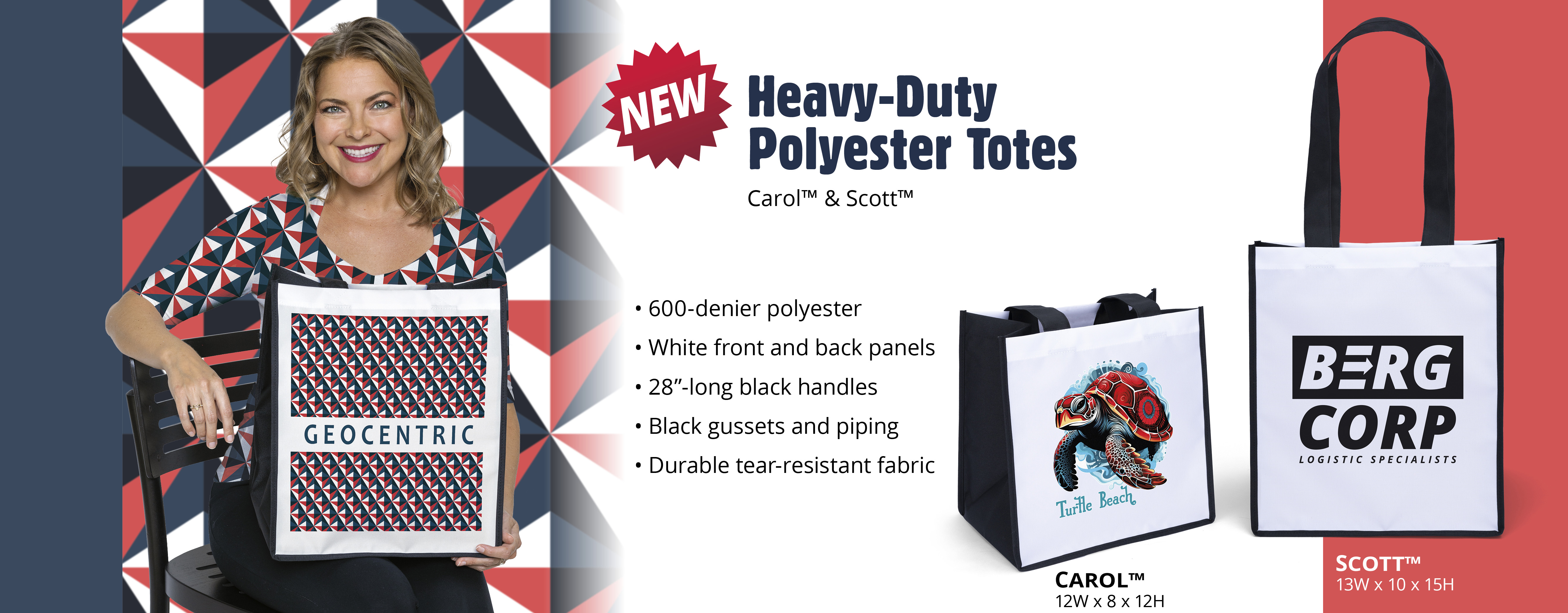 Heavy Duty Polyester Totes